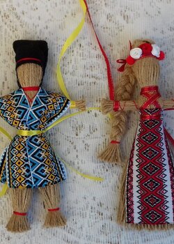 Неразлучники, подарок-оберег Кукла-мотанка. Handmade.