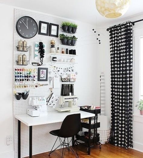 Sewing corner organization, example 3