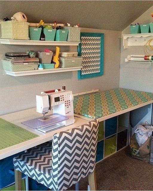 Sewing corner organization, example 4