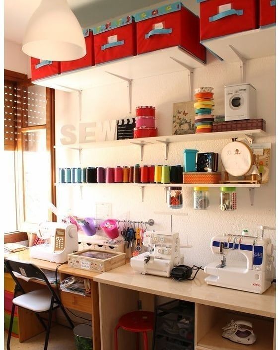 Sewing corner organization, example 8