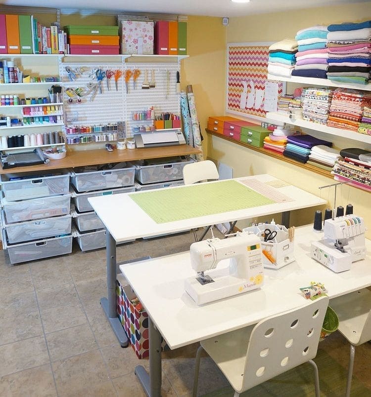 Sewing corner organization, example 9