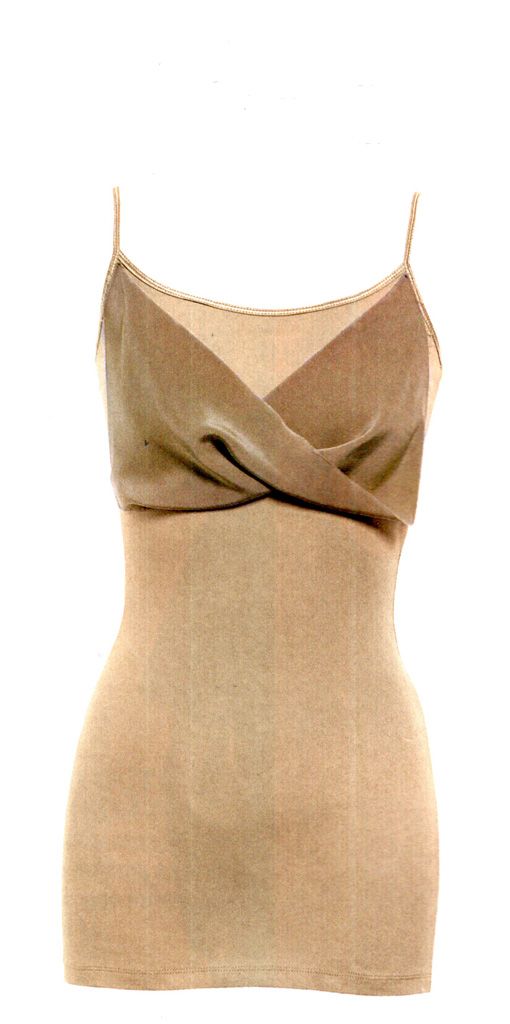 A plain tank top on a dress form