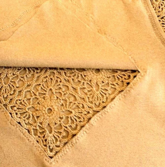 Cutting fabric from the back