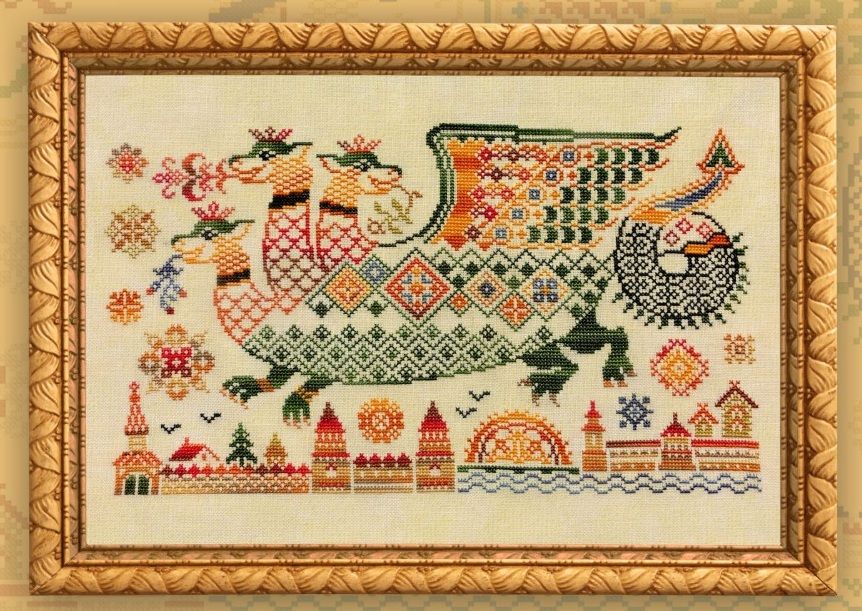 Вишита робота з казковими мотивами