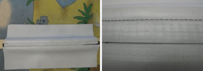 Finished sealed seam