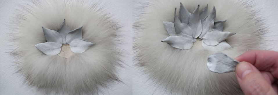 Two fur pieces for the winter brooch