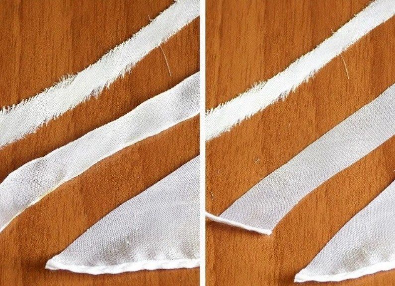 Tearing fabric into strips