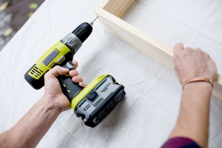 Securing the frame with screws