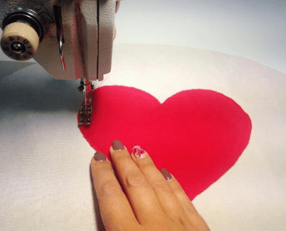 Love pillow, step 4