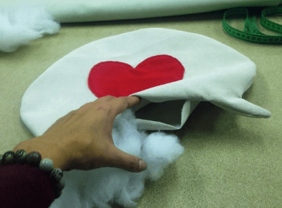Love pillow, step 7