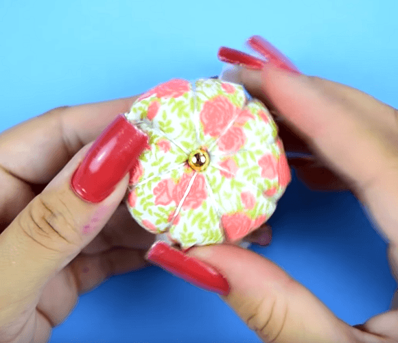 Back side of the finished wrist pincushion