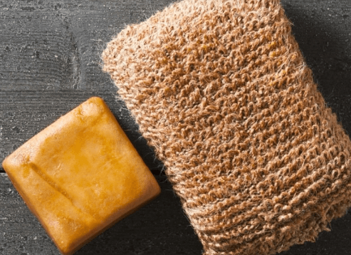 Crocheting a bath loofah with the right firmness, Step 1