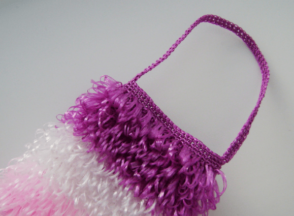 Crocheting a bath loofah with the right firmness, Step 9