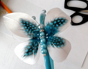 Butterfly on a headband or long base