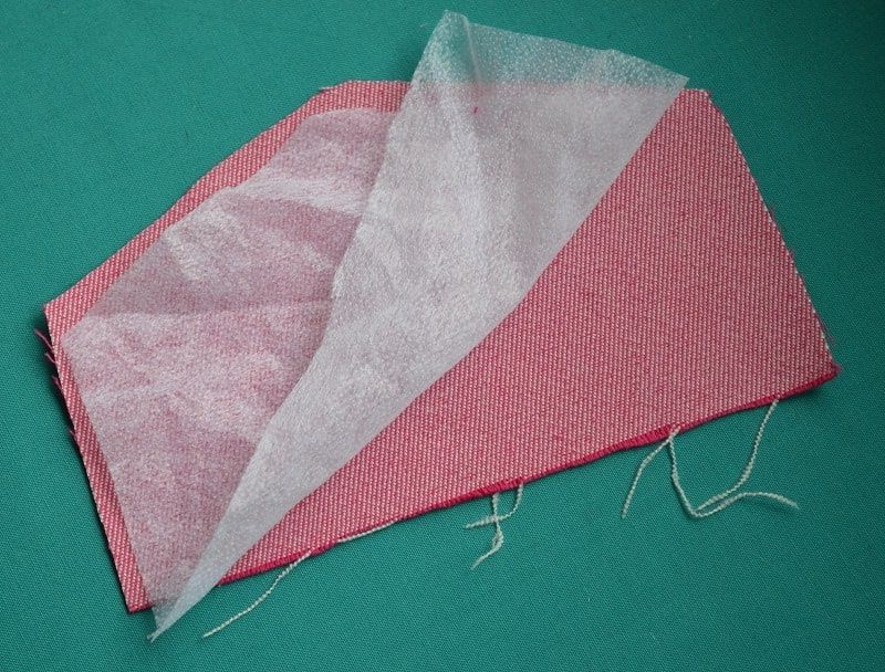 Various types of fusible interfacing materials