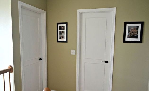Restored door with new trim