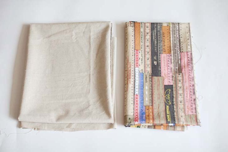 Outer and lining fabrics for a shoulder bag