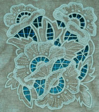 Vintage napkin with Richelieu embroidery