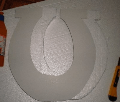 Decorative horseshoe for the home, step 4