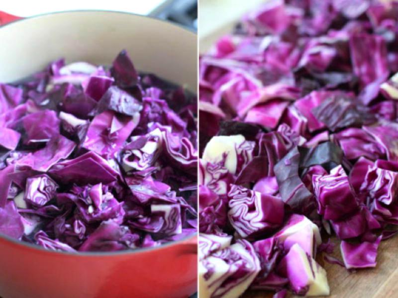 Red cabbage broth