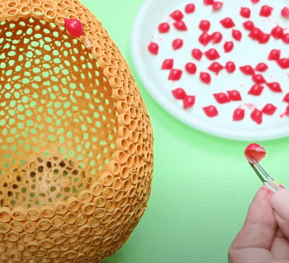 Painted shell pasta