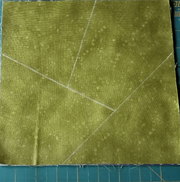 Cut pieces for the patchwork mosaic