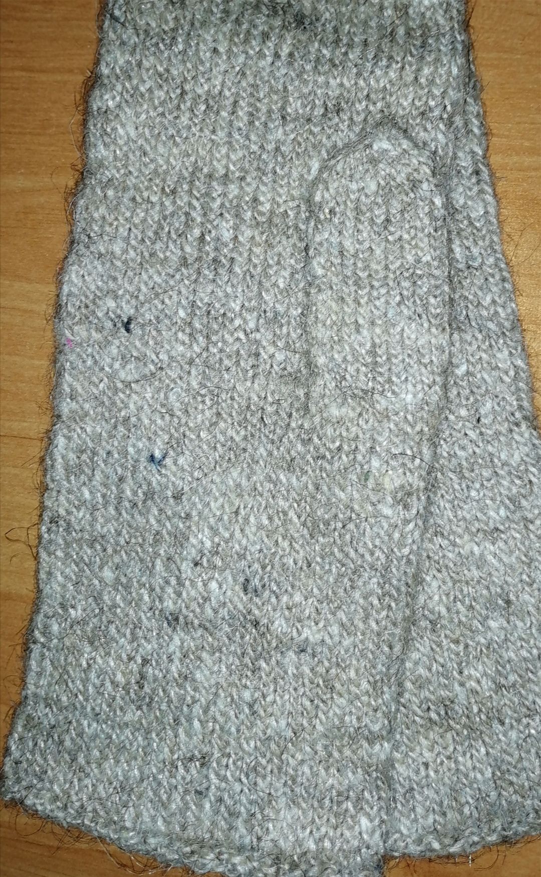 Close-up of the mittens