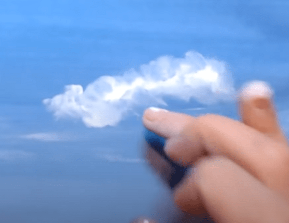 Рисуем водой. Реалистичный пейзаж и техника рисования облаков.