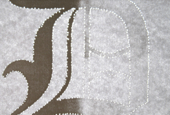 Transferring a sashiko pattern — step 2