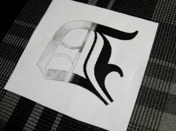 Transferring a sashiko pattern — step 4