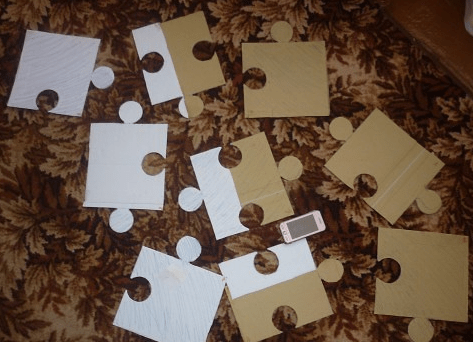 Paper patterns for the soft puzzle mat pieces