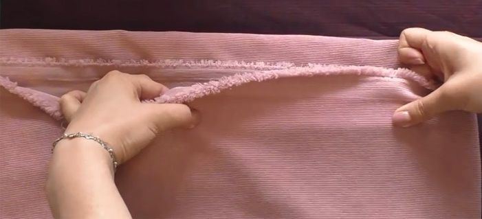 Fabric grainline demonstration