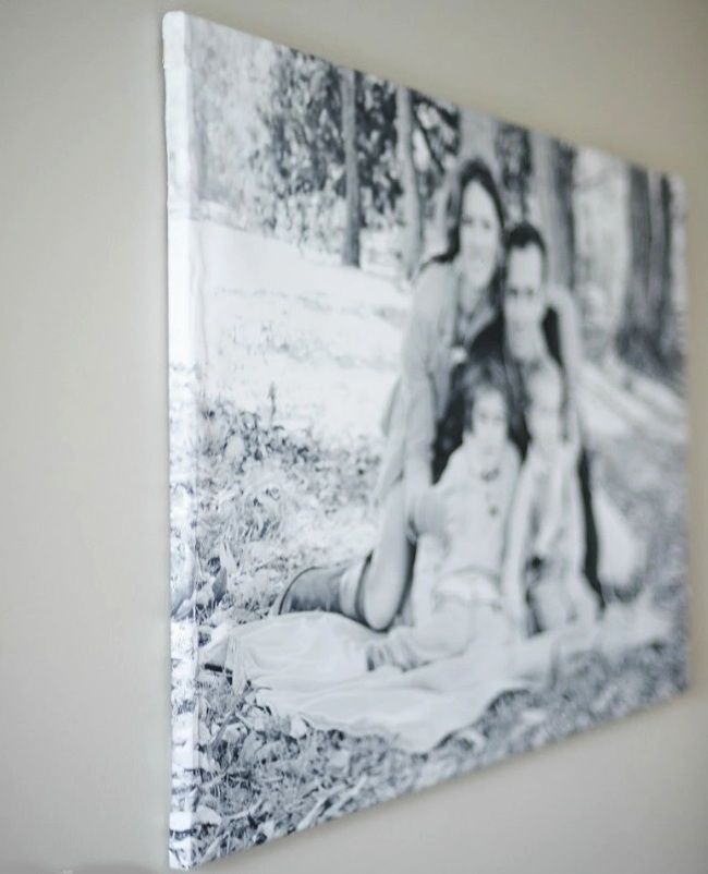 Finished photo on a stretcher bar