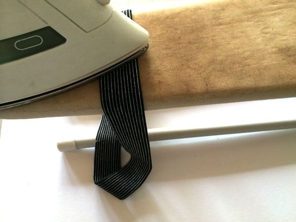 Restoring a stretched-out T-shirt neckline, step 4