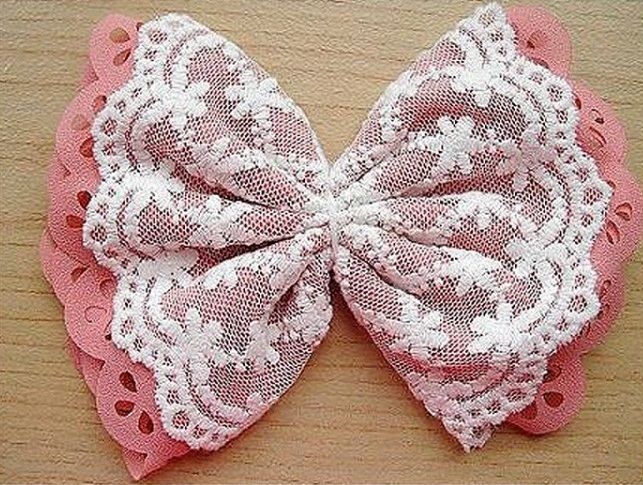 Dressy decorative-ribbon bow, step 3