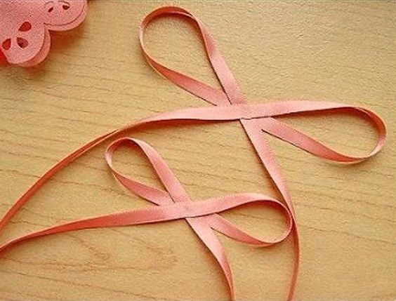 Dressy decorative-ribbon bow, step 7