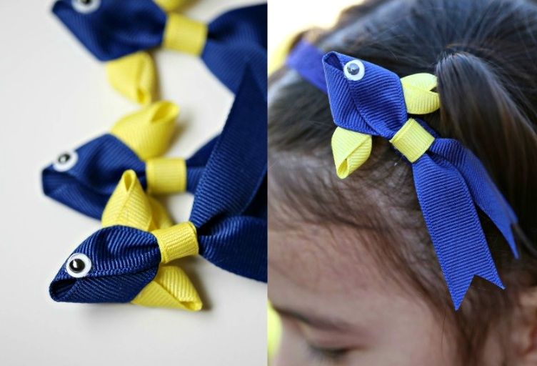 Dressy decorative-ribbon bow, step 14