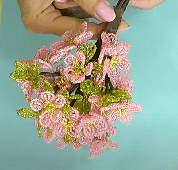Beaded bonsai, step 9