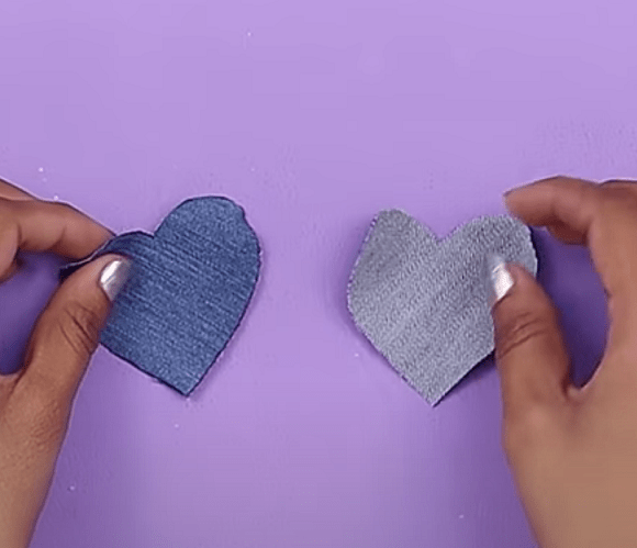Cutting denim fabric