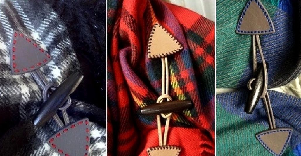 Various ways to sew on toggle fasteners