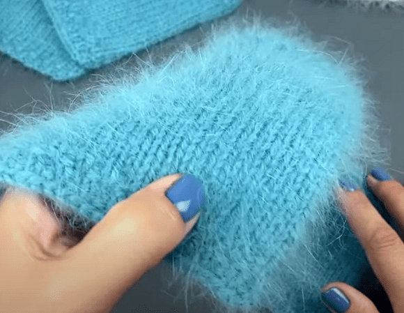 Swatch washed in hot water