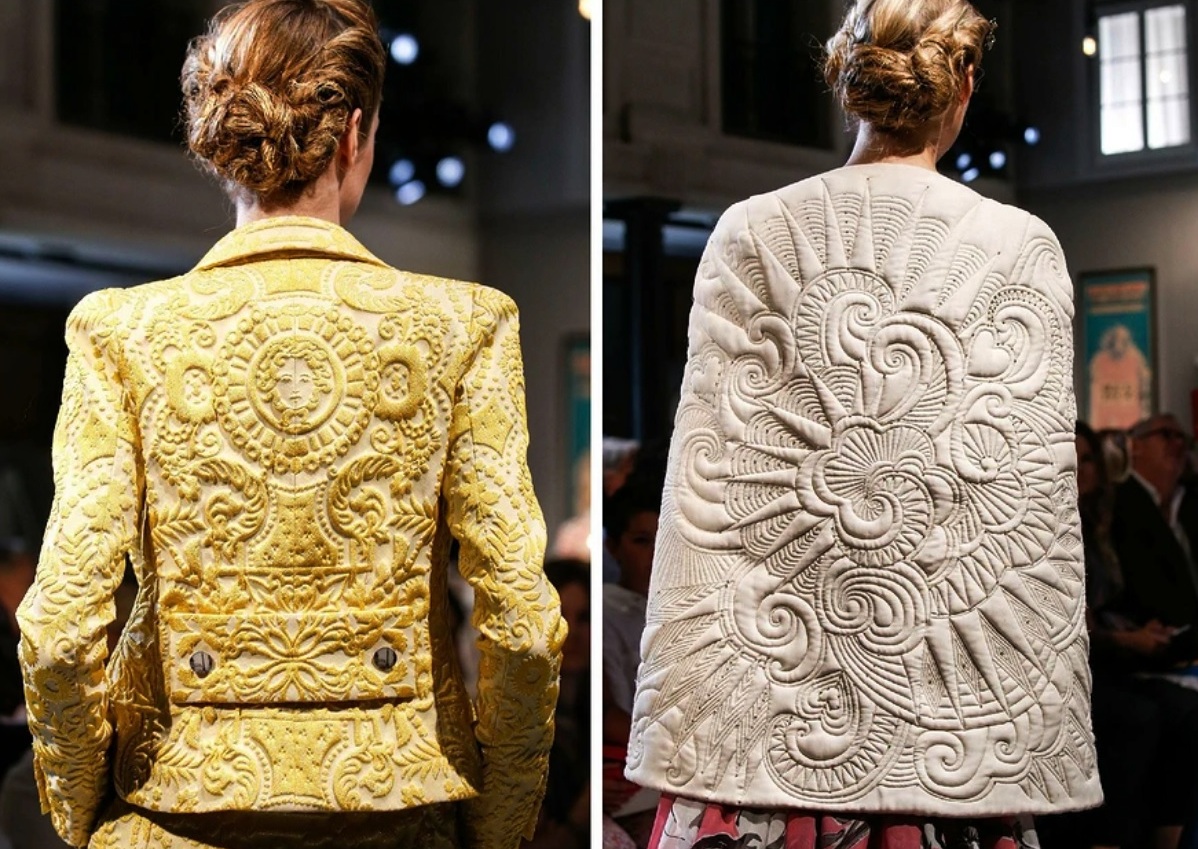 Trapunto embroidery