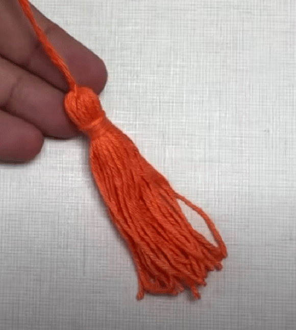 Finished crocheted bookmark