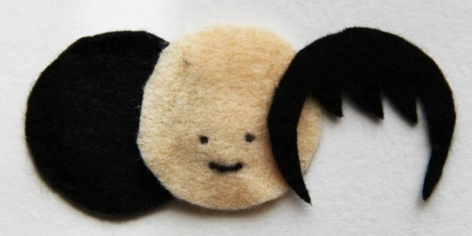 Felt pieces for sewing