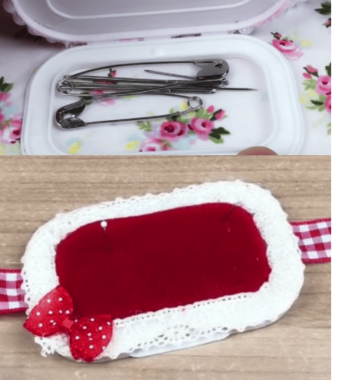 Materials for the DIY pincushion