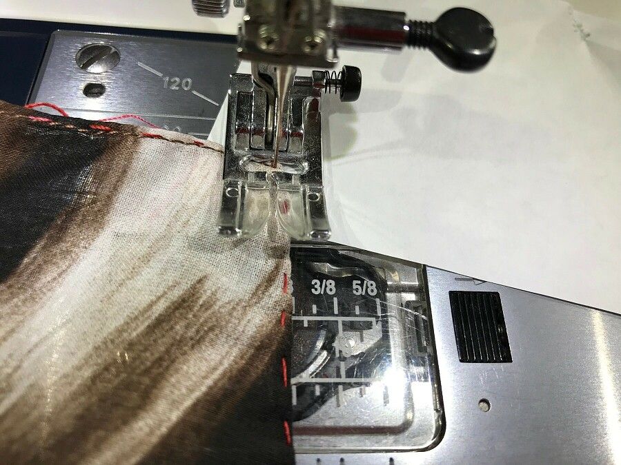 How to topstitch a corner perfectly — step 5