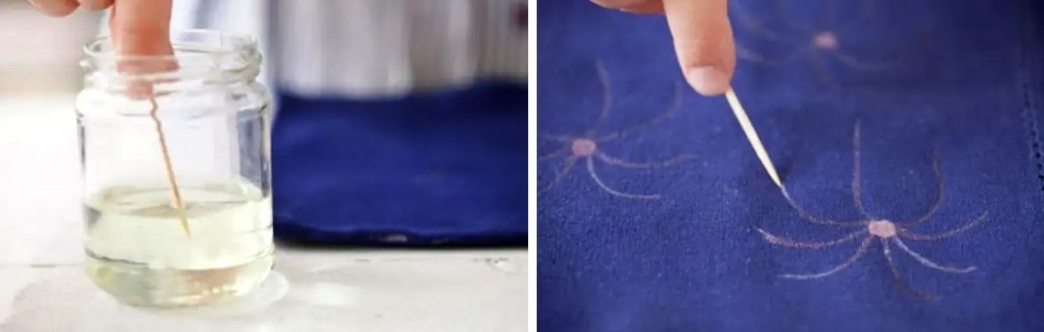 Drawing fine details with a toothpick