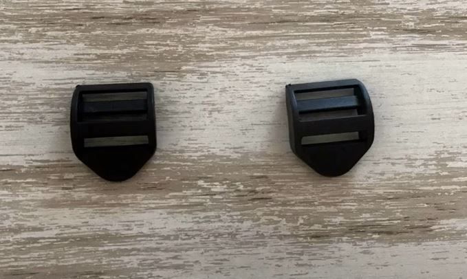 Plastic hardware for backpack straps