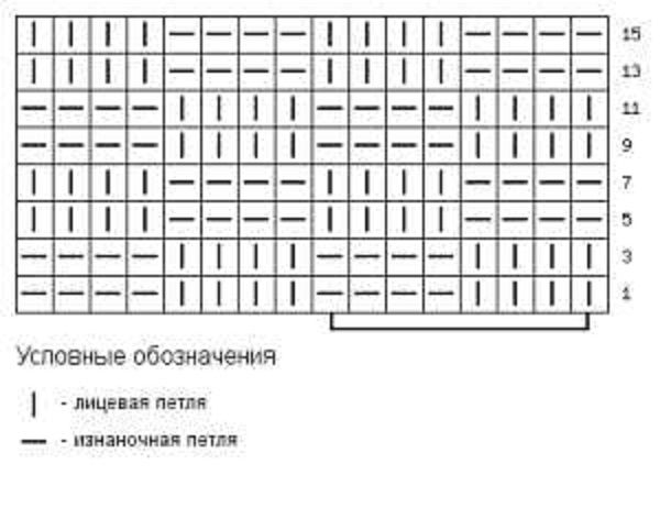Мужская простая шапка на двух спицах
