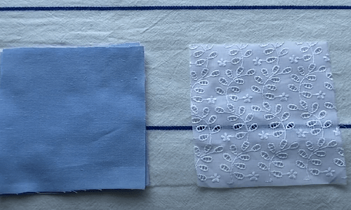 Materials for sewing napkins
